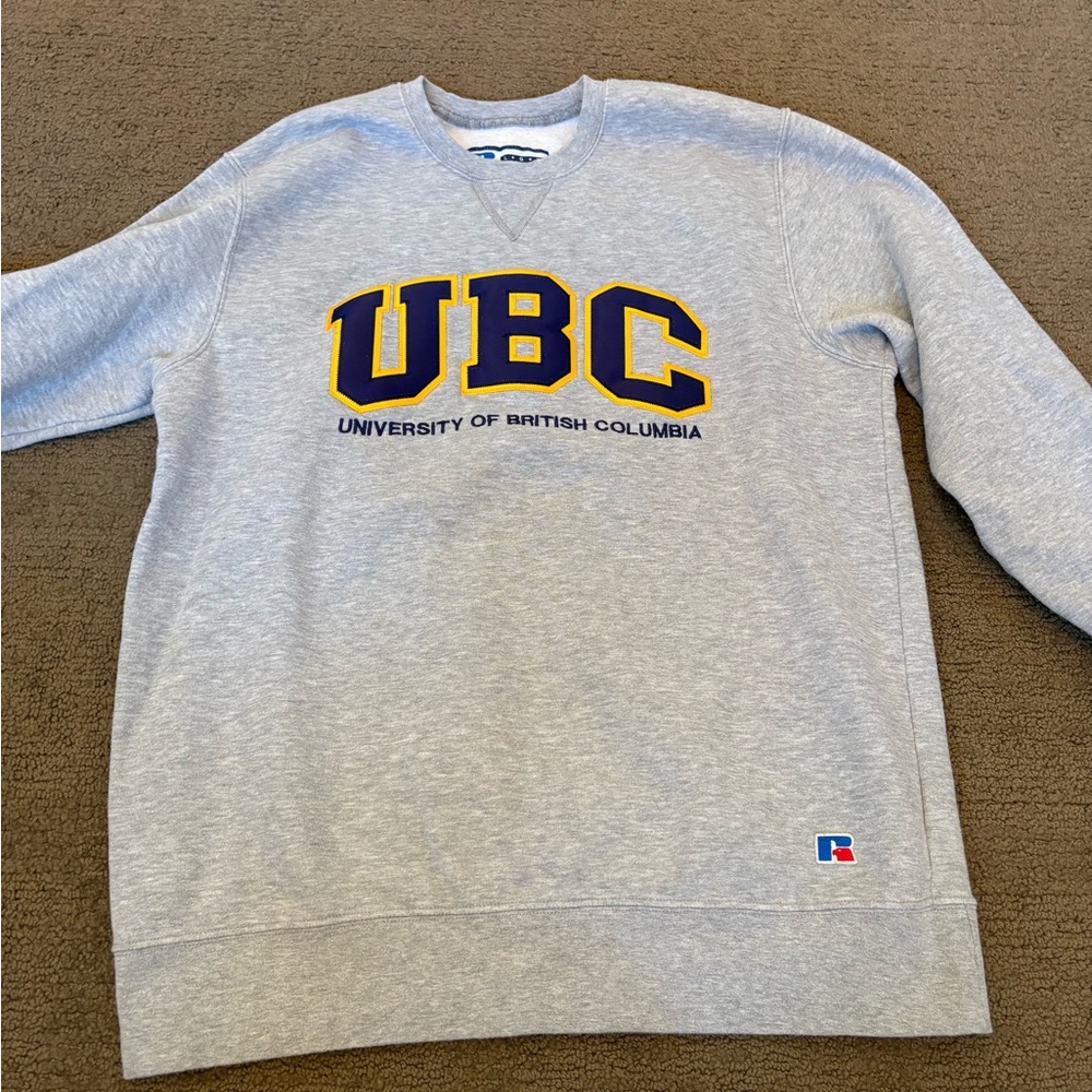 Russell Athletic Gray UBC Crewneck Sweater